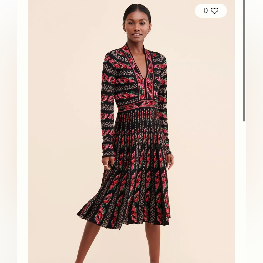 Anthropologie Cecilia Prado Emi Midi Dress Xs